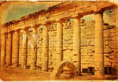 Fototapeta174 x 120  Il porticato dorico del Ginnasio greco di Cirene  Libia, 174 x 120 cm
