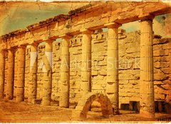 Fototapeta254 x 184  Il porticato dorico del Ginnasio greco di Cirene  Libia, 254 x 184 cm