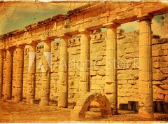 Fototapeta330 x 244  Il porticato dorico del Ginnasio greco di Cirene  Libia, 330 x 244 cm