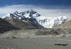 Samolepka flie 145 x 100, 44073092 - Mount Everest- Base Camp I (Tibetian side)