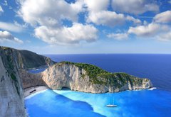 Fototapeta145 x 100  Navagio Beach with shipwreck in Zakynthos, Greece, 145 x 100 cm