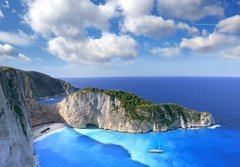 Fototapeta184 x 128  Navagio Beach with shipwreck in Zakynthos, Greece, 184 x 128 cm