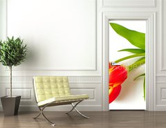 Samolepka na dvee flie 90 x 220  tulpen  tulips, 90 x 220 cm