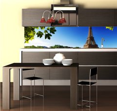 Fototapeta do kuchyn flie 260 x 60, 44176094 - Seine in Paris with Eiffel tower