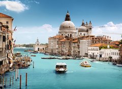 Fototapeta vliesov 100 x 73, 44176315 - Grand Canal and Basilica Santa Maria della Salute, Venice, Italy