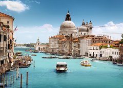 Samolepka flie 200 x 144, 44176315 - Grand Canal and Basilica Santa Maria della Salute, Venice, Italy