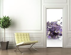 Samolepka na dvee flie 90 x 220, 44291419 - Lavender flowers isolated on white
