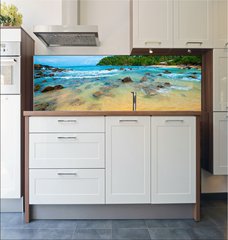 Fototapeta do kuchyn flie 180 x 60  Tropical beach, 180 x 60 cm