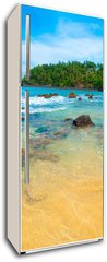 Samolepka na lednici flie 80 x 200  Tropical beach, 80 x 200 cm