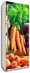 Samolepka na lednici flie 80 x 200, 44429396 - Vegetables at a market stall