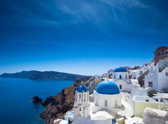 Samolepka flie 270 x 200, 44626716 - Santorini Churches