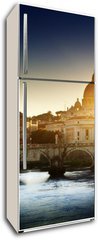 Samolepka na lednici flie 80 x 200  view on Tiber and St Peter Basilica, 80 x 200 cm