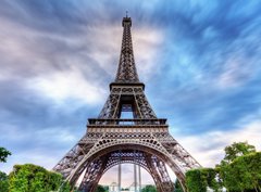 Fototapeta360 x 266  Ciel tourment au dessus de la Tour Eiffel., 360 x 266 cm
