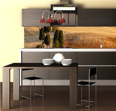 Fototapeta do kuchyn flie 260 x 60  Tuscan countryside at sunset, near Pienza, Tuscany, Italy, 260 x 60 cm