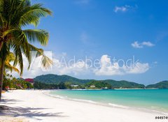 Fototapeta100 x 73  vacation on a seashore of perfect tropical island, 100 x 73 cm