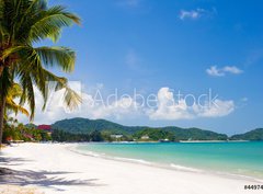 Fototapeta360 x 266  vacation on a seashore of perfect tropical island, 360 x 266 cm