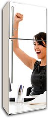 Samolepka na lednici fólie 80 x 200, 45037171 - Successful business woman