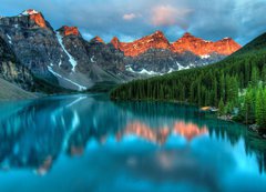 Samolepka flie 200 x 144, 45095927 - Moraine Lake Sunrise Colorful Landscape