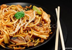 Samolepka flie 145 x 100, 45198751 - chicken chow mein - kuec maso