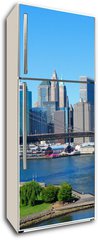 Samolepka na lednici flie 80 x 200  New York City Skyline and Brooklyn Bridge, 80 x 200 cm