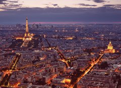 Fototapeta254 x 184  Night view of Paris., 254 x 184 cm