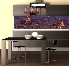Fototapeta do kuchyn flie 260 x 60, 45299045 - Night view of Paris.