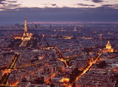 Fototapeta330 x 244  Night view of Paris., 330 x 244 cm