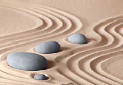 Samolepka flie 145 x 100, 45372209 - zen garden stones - zen zahradn kameny