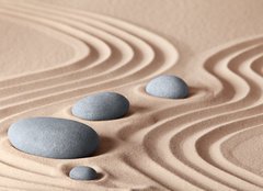 Fototapeta plátno 160 x 116, 45372209 - zen garden stones - zen zahradní kameny
