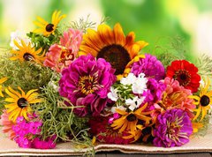 Samolepka flie 270 x 200, 45383712 - Beautiful bouquet of bright flowers