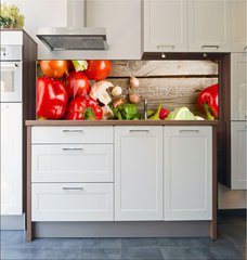 Fototapeta do kuchyn flie 180 x 60, 45549352 - Healthy Organic Vegetables on the Wooden Background