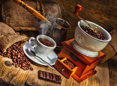 Fototapeta pltno 330 x 244, 45568807 - grinder and other accessories for the coffee