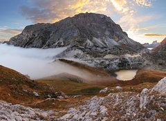 Fototapeta100 x 73  In the dolomites  passo Valparola, 100 x 73 cm