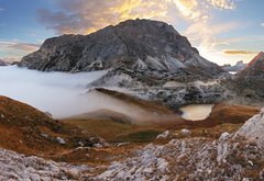 Fototapeta145 x 100  In the dolomites  passo Valparola, 145 x 100 cm