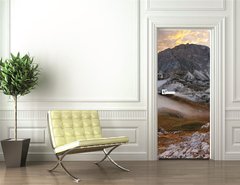 Samolepka na dvee flie 90 x 220  In the dolomites  passo Valparola, 90 x 220 cm