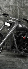 Samolepka na dvee flie 90 x 220  Custom Motorbike, 90 x 220 cm