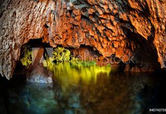 Fototapeta pltno 174 x 120, 45743759 - Cenote, underwater cave, Yucatan