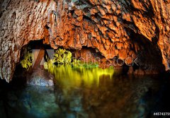 Fototapeta184 x 128  Cenote, underwater cave, Yucatan, 184 x 128 cm