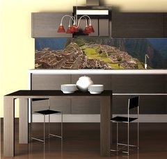Fototapeta do kuchyn flie 260 x 60  Views around Machu Picchu Inca ruins , 260 x 60 cm