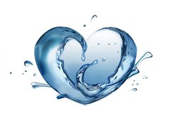 Fototapeta papr 160 x 116, 45867080 - water heart