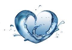 Fototapeta pltno 174 x 120, 45867080 - water heart