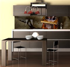 Fototapeta do kuchyně fólie 260 x 60, 45893910 - coffee mill - kávový mlýnek