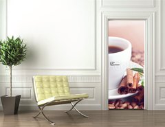 Samolepka na dvee flie 90 x 220, 45911751 - mug black coffee