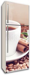 Samolepka na lednici flie 80 x 200  black coffee mug, 80 x 200 cm