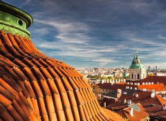 Fototapeta100 x 73  View from Prague Castle on the autumn Prague, 100 x 73 cm