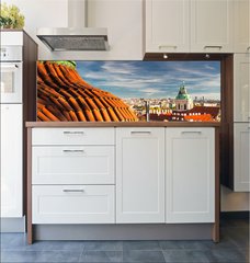 Fototapeta do kuchyn flie 180 x 60, 45920118 - View from Prague Castle on the autumn Prague