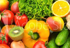 Fototapeta pltno 174 x 120, 45963469 - fruits and vegetables