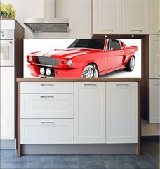 Fototapeta do kuchyn flie 180 x 60  Red Classical Sports Car, 180 x 60 cm