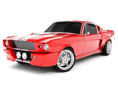 Fototapeta254 x 184  Red Classical Sports Car, 254 x 184 cm