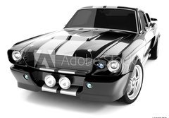 Fototapeta184 x 128  Black Classical Sports Car, 184 x 128 cm